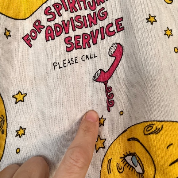 Mini Rodini Yellow Moon Graphic Sweatshirt - Picture 3 of 8